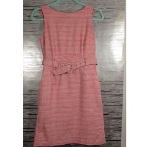 Banana Republic Red/White Tweed Dress w/ Pockets